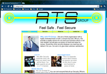 ATS Group Website Home Screen
